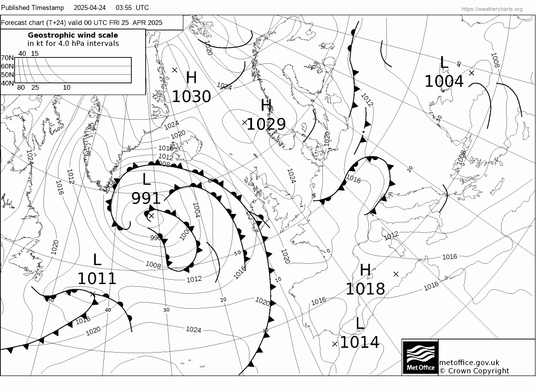 Met Office Weather Pressure Charts