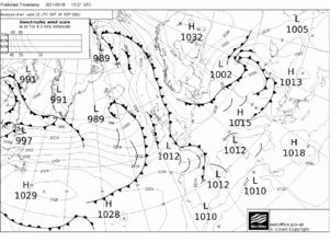 Ukmo Surface Pressure Charts