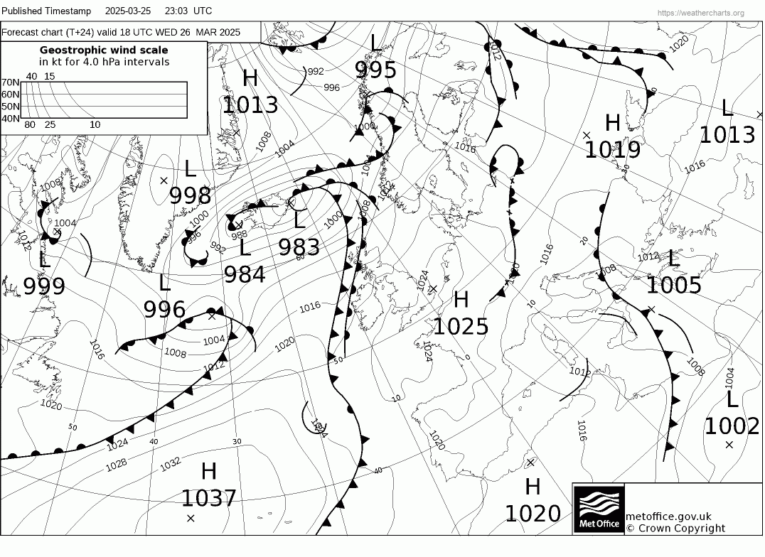 Ukmo Surface Pressure Charts